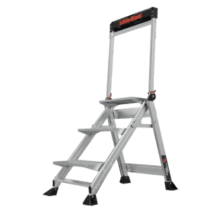 Die Alu-klapptreppe Jumbo Step bietet eine excellente standfestigkeit.